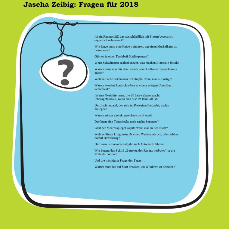 A text box for fill your text and question mark